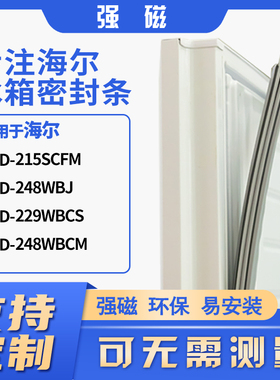 适用海尔BCD-215SCFM 248WBJ 229WBCS  248WBCM 冰箱密封条门封条