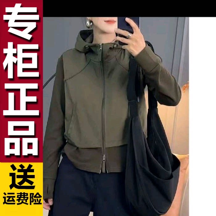 原版假两件拼接马甲短外套女2026秋季新款连帽宽松洋气百搭卫衣潮