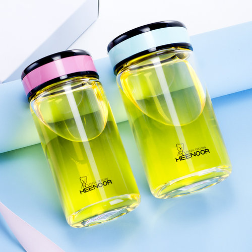 希诺女生单层便携玻璃杯