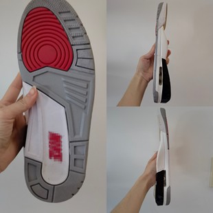 aj3 球鞋实战鞋底替换大底球鞋修复维修防滑贴手工更换磨损鞋底