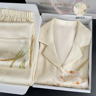 母亲节礼物衣服套装适合送妈妈婆婆实用冰丝睡衣高级感的生日礼盒