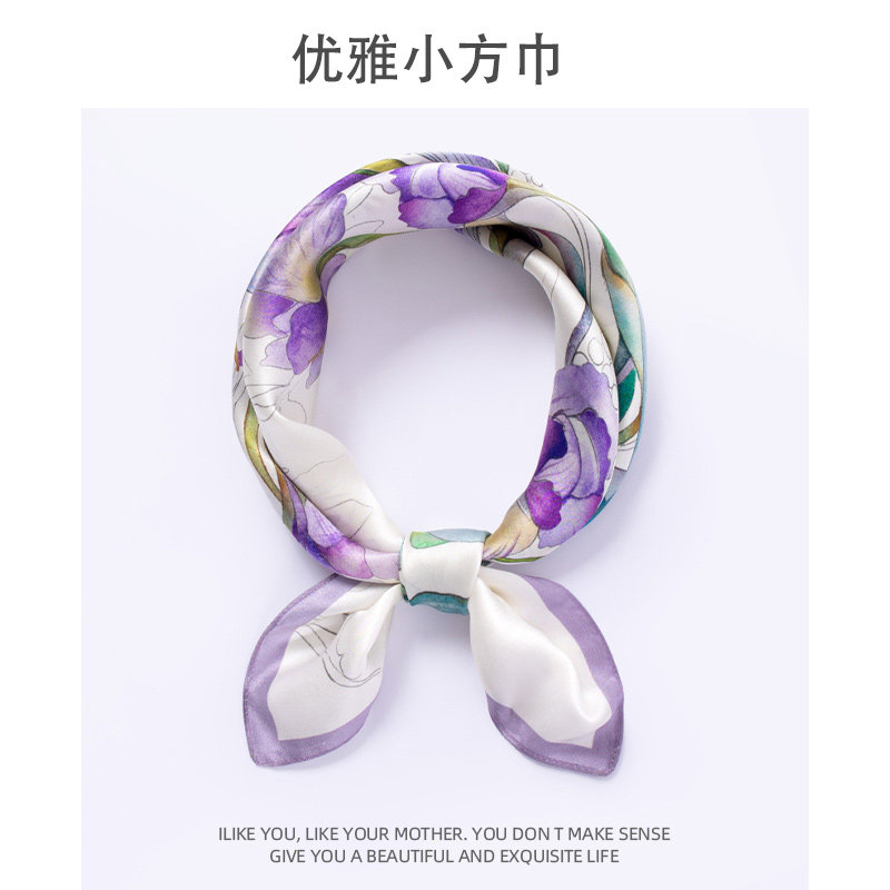 母亲节礼物实用送妈妈真丝小丝巾