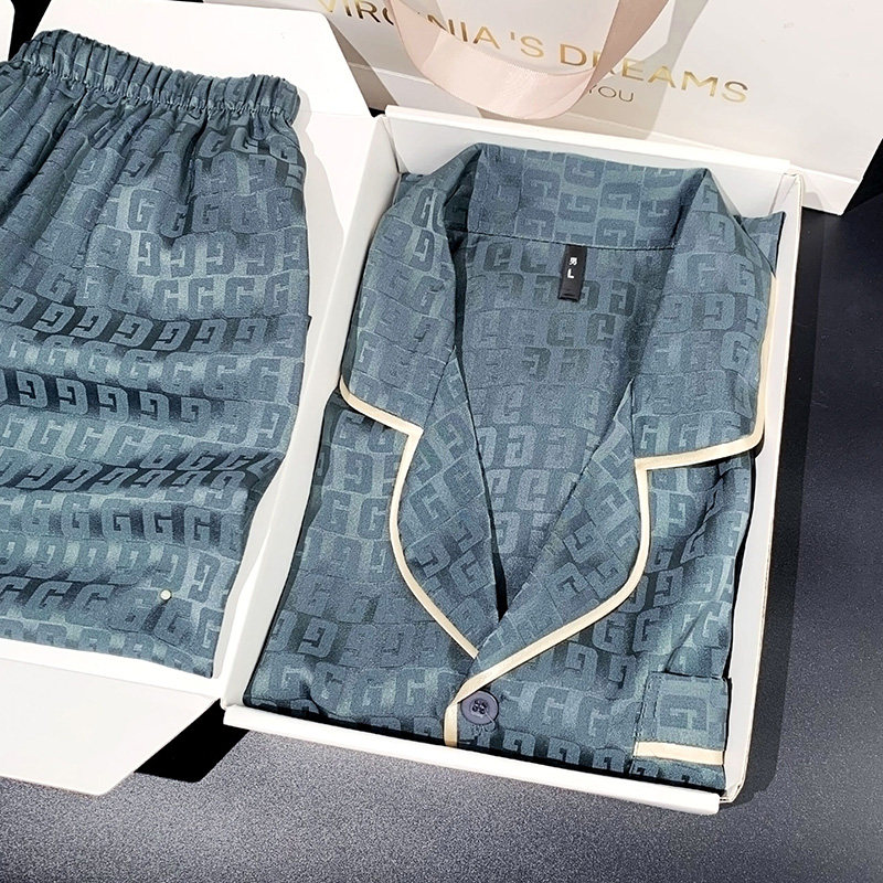 父亲节礼物送爸爸实用衣服三件套装男士冰丝睡衣生日走心惊喜礼品