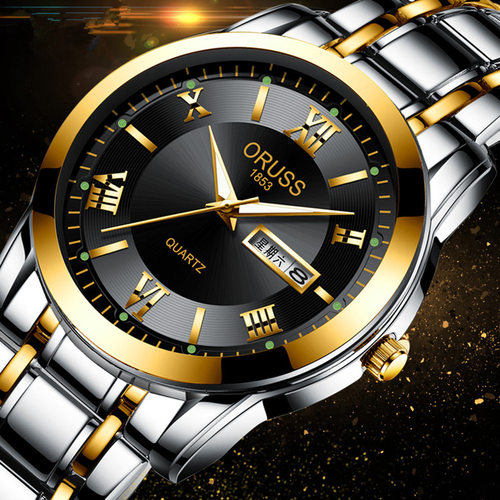 奥瑞时潮流时尚男手表夜光全自动