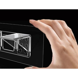 无痕粘贴层托钉免打孔橱柜衣柜层板托隔板分层拖支架固定器支撑拖