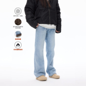 加绒加厚复古水洗牛仔裤 COLDSTONE 冷冬御寒系列 奥粒绒微喇