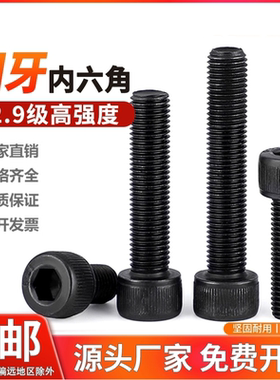 12.9级细牙内六角螺丝螺栓 M16M18M20M22*1.5x1.5x2*40x50x60x80