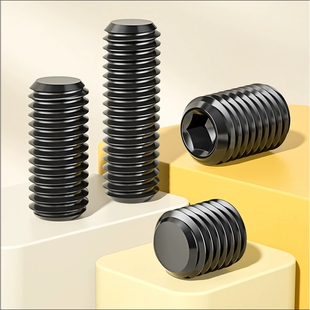 M16平端紧定螺丝DIN913顶丝平头机米螺钉 GB77内六角螺丝12.9级M2