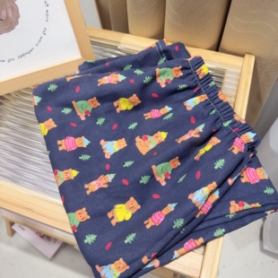 睡裤 夏季 透气遛弯裤 宽松家居裤 女 纯棉卡通双层纱A类婴儿棉纱长裤