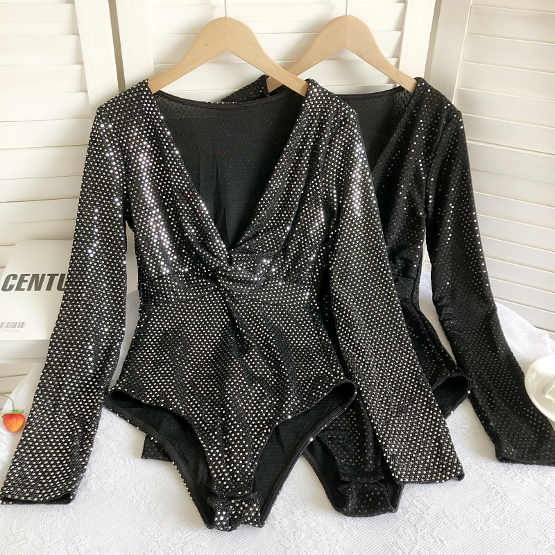 高腰辣妹性感短裤连体裤