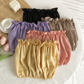 2022夏季 度假风性感甜美木耳边裹胸抹胸内搭外穿短款 露脐背心女