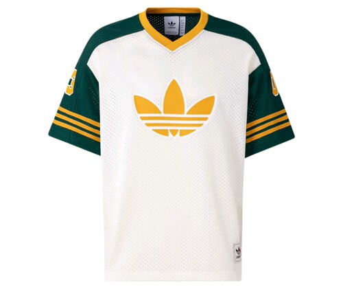 adidas originals RETRO 经典篮球风运动条纹撞色短袖T恤