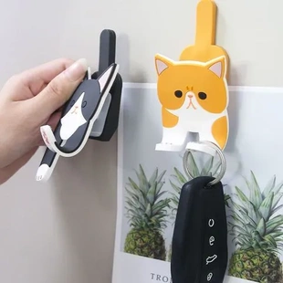 饰品冰箱贴可爱 夹子创意动物卡通磁贴收纳家居挂钩猫咪磁吸装