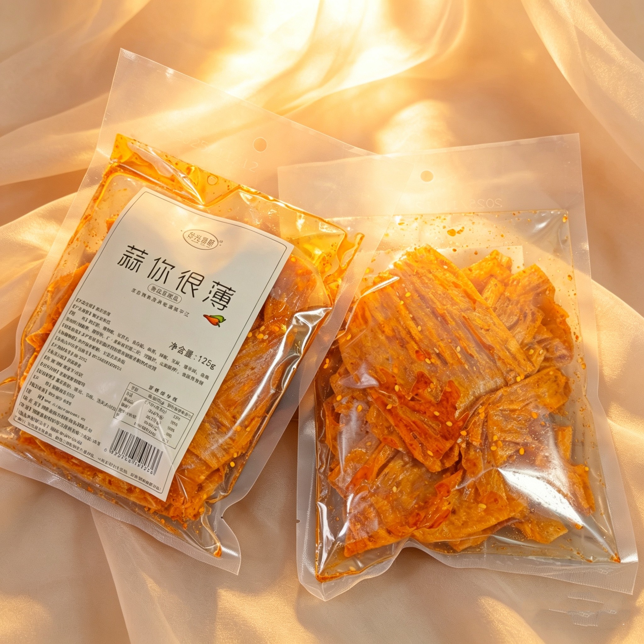 拾光悠味蒜你很薄125g/包 面筋制品