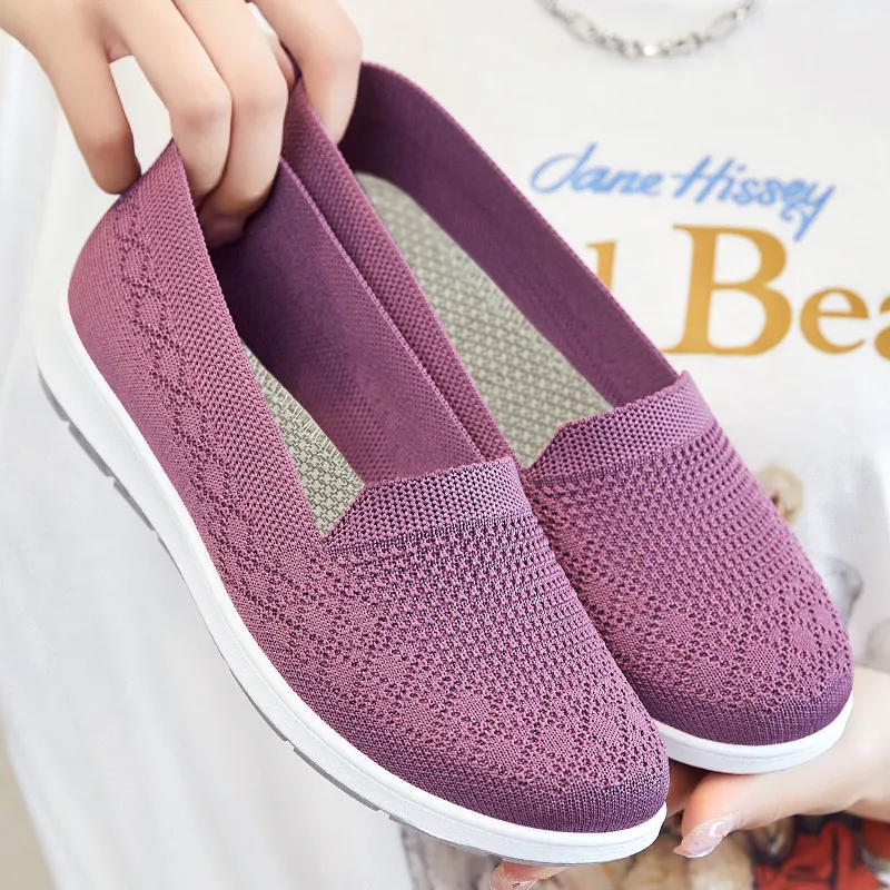 休闲女鞋老新款女鞋北京布鞋舒适透气平底单鞋软底妈妈鞋