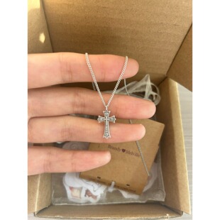 bm项链女复古朋克风十字架锁骨链靠谱国内代购正品brandymelville