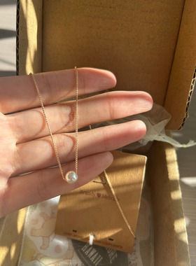 bm项链女新款精致单个珍珠吊坠锁骨链国内代购正品brandymelville