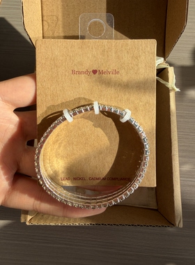 bm新款满满的水钻手链超闪的弹力手镯百搭时尚设计感国内代购正品