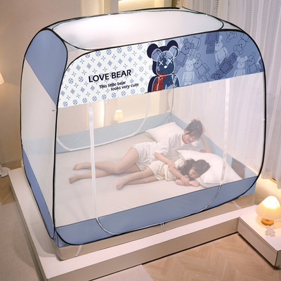 免安装蒙古包帐篷拉链全封闭防蚊