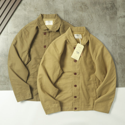 苹果领秋海军风复古甲板服夹克潮