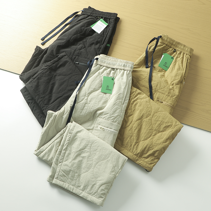 长裤直筒户外运动夹棉休闲裤