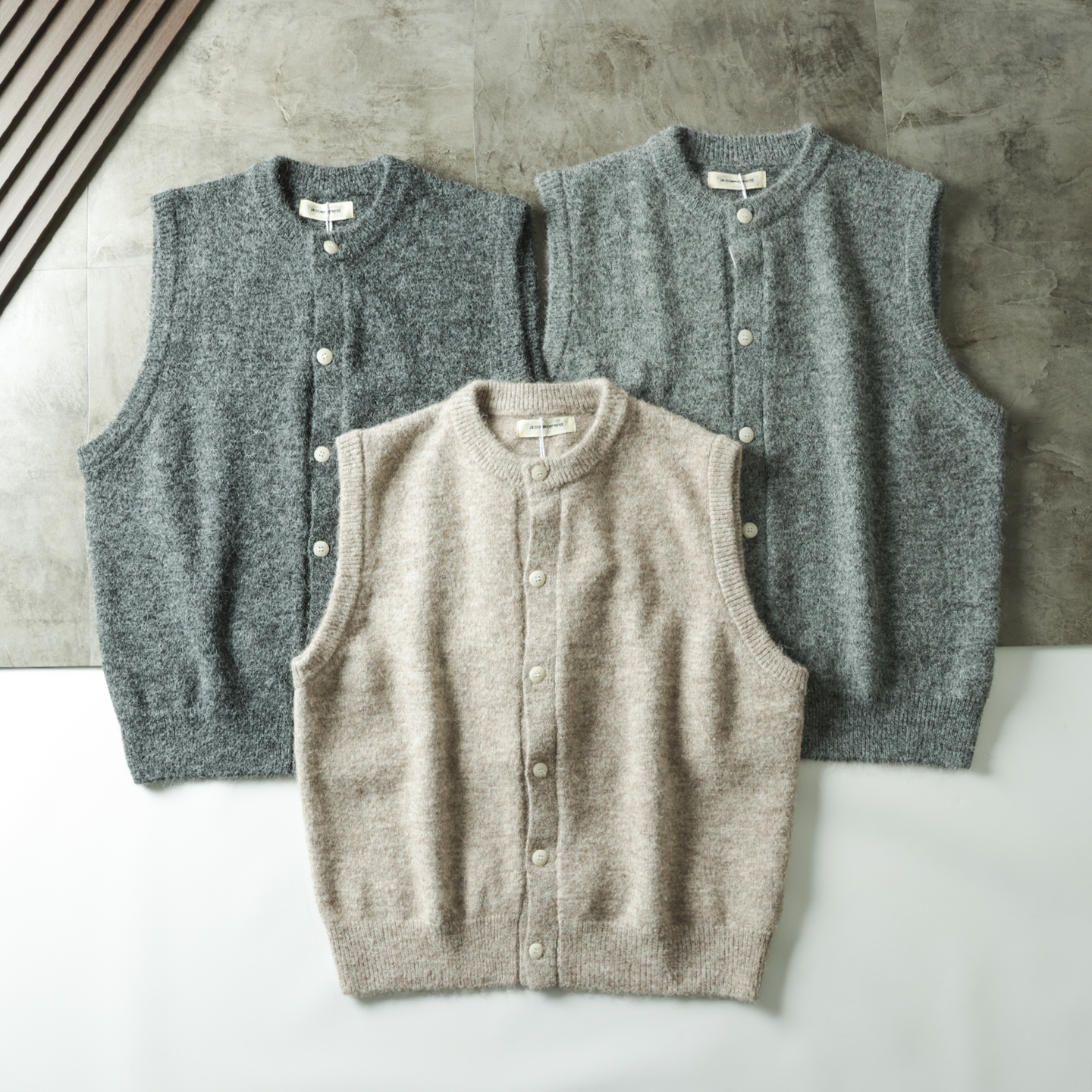 背心文艺雅痞老钱风针织开衫马甲