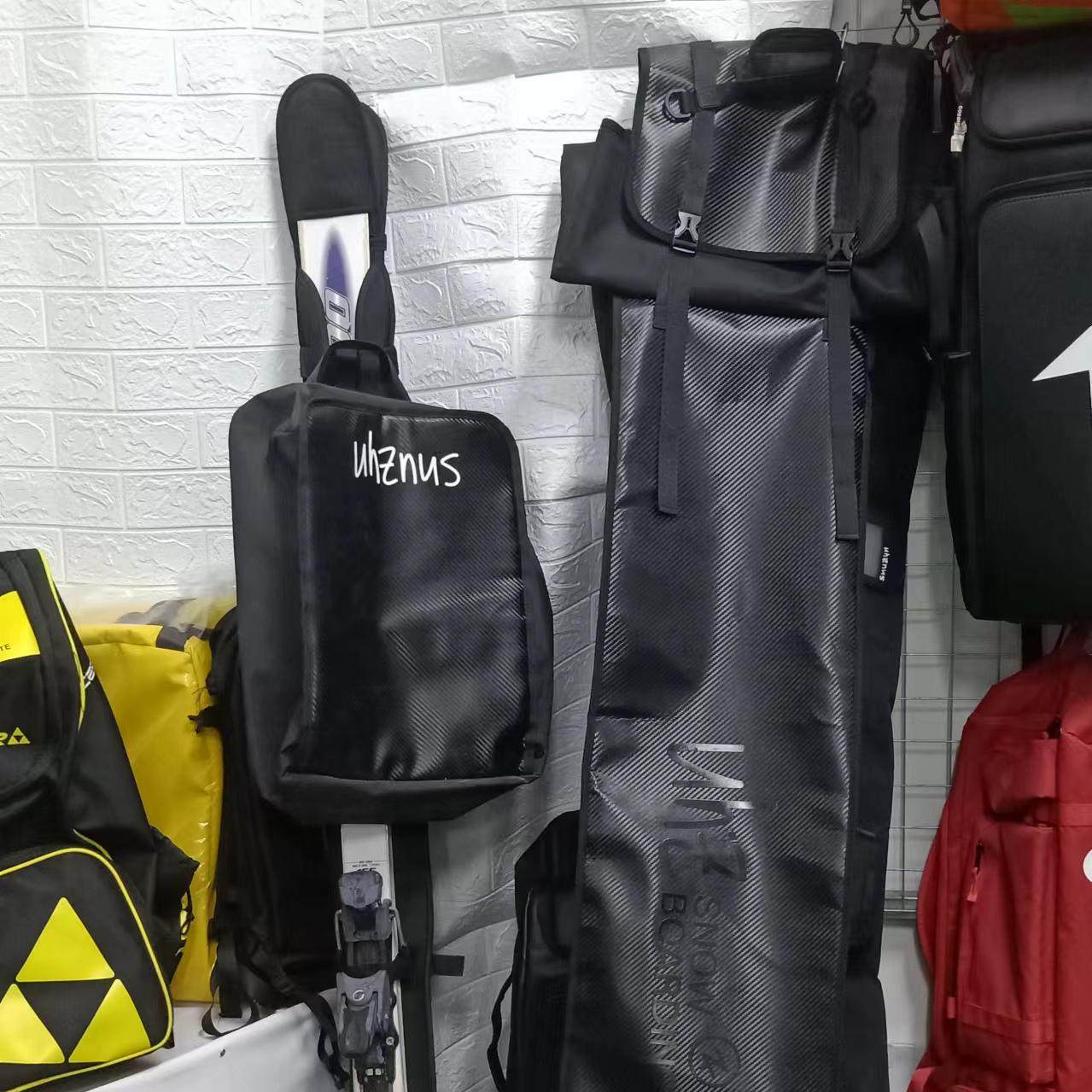 有司滑雪单板双板包共用包带轮子伸展收纳包最长可调节到190cm,