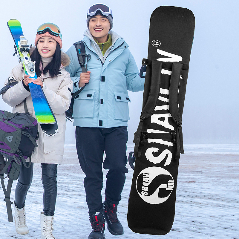 新款单板滑雪板双肩背可脱卸机洗