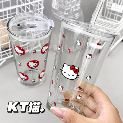 可爱kt猫水杯转印贴ins高颜值卡通儿童耐刮防水手机壳diy装饰贴纸