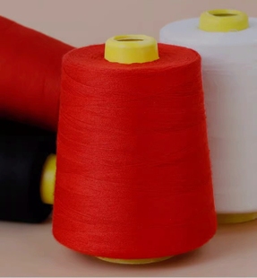缝纫线402细线大卷5000米宝塔线纯涤纶缝纫机高速线锁边大红色