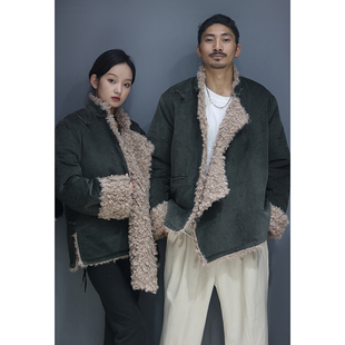 2021流行冬装藏装外套加厚男生黑色立领口袋纯色超保暖女藏服休闲