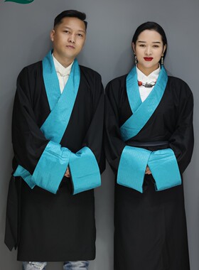 情侣藏装藏袍男装藏族结婚照藏服西藏服女装康巴藏装不丹服民族服