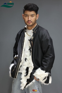 传统藏装男款外套冬季毛里藏式上衣重工新款藏服流行藏式扎西民族