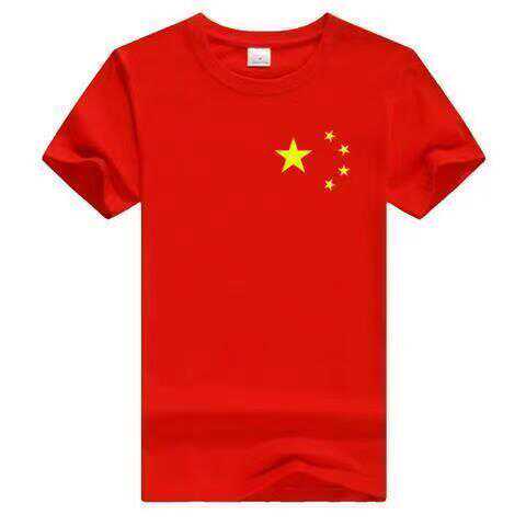 聚会爱国T恤男速干短袖圆领学生演讲活动服装班服工作服定制印花