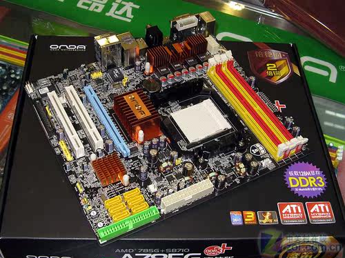 昂达A785G+魔笛版A78GC A78GT/128M版开核支持DDR2/DDR3集显主板