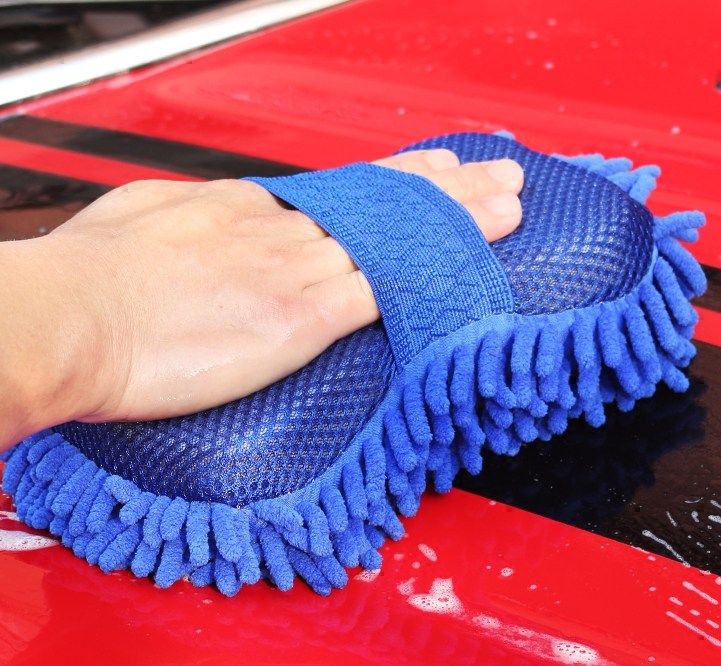 汽车擦车洗车珊瑚海绵 雪尼尔洗车手套车用清洗用品清洗美容工具