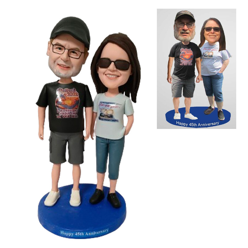 双人全身定制软陶人偶真人手办摇头公仔礼物定制（bobbleheads）