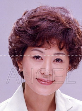 女士假发中老年人假发短卷发女士假头发假发套jiafa送妈妈热卖