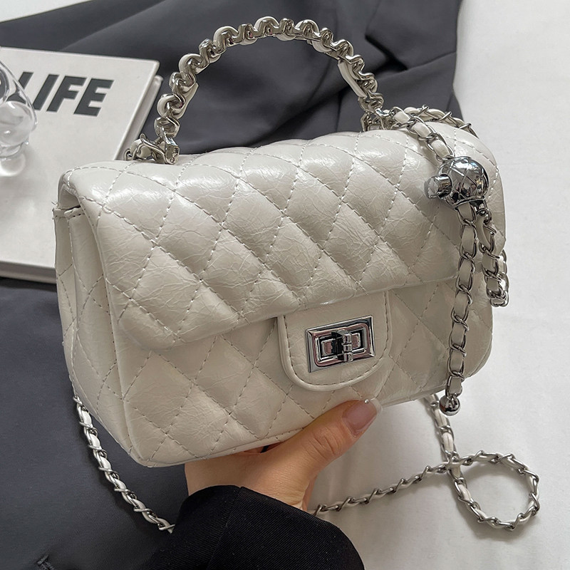 高级感菱格链条小包包女包2024新款时尚单肩小方包网红洋气斜挎包,箱包皮具/热销女包/男包,小方包,淘宝优惠券,粉丝福利购,淘宝优惠卷