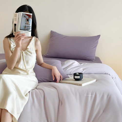 A类阿瓦提全棉针织棉被子四件套