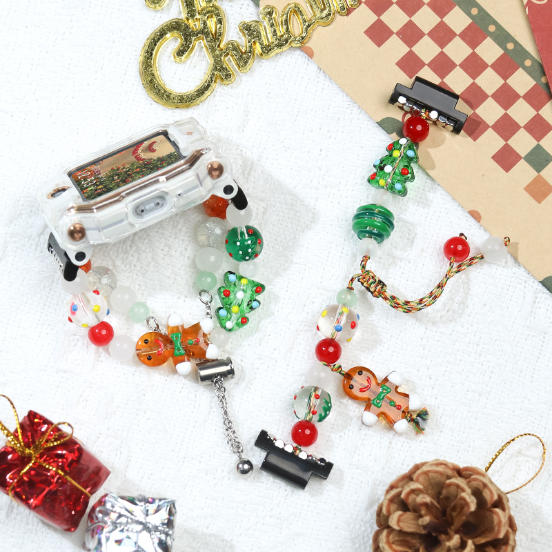 圣诞限定姜饼人diy手链适用小天才电话手表表带Z10/Z9/Z7/Z6A/Z6S