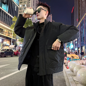 A218/P258控338 新中式标90羽绒服男士上衣保暖外套1图片