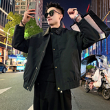 A193/P148控198皮领压格简约帅气外套加厚保暖夹棉上衣男4，男装棉衣，电商A256
