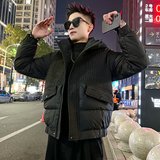 A215/P138控178连帽麦穗纹皮棉衣上衣外套男1，男装棉衣，电商A256