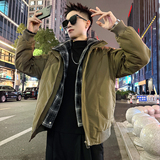 A210/P158控208假两件格子棉衣上衣外套男4，男装棉衣，电商A256