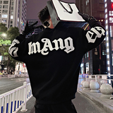 B33/特P68控98青少年社会小伙毛巾绣字母潮款卫衣套头圆领长袖男1，男装卫衣，电商A256