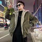 A212/P158控208两面穿座山雕毛领棉衣上衣翻领外套男1，男装棉衣，电商A256