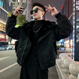 A225/P198控268可立可翻领工装加厚座山雕男3，男装工装外套，电商A256