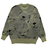 MC171/P78控108个性卡通小熊针织衫圆领学生毛衣加厚保暖上衣男1，男装针织衫/毛衣，电商A256
