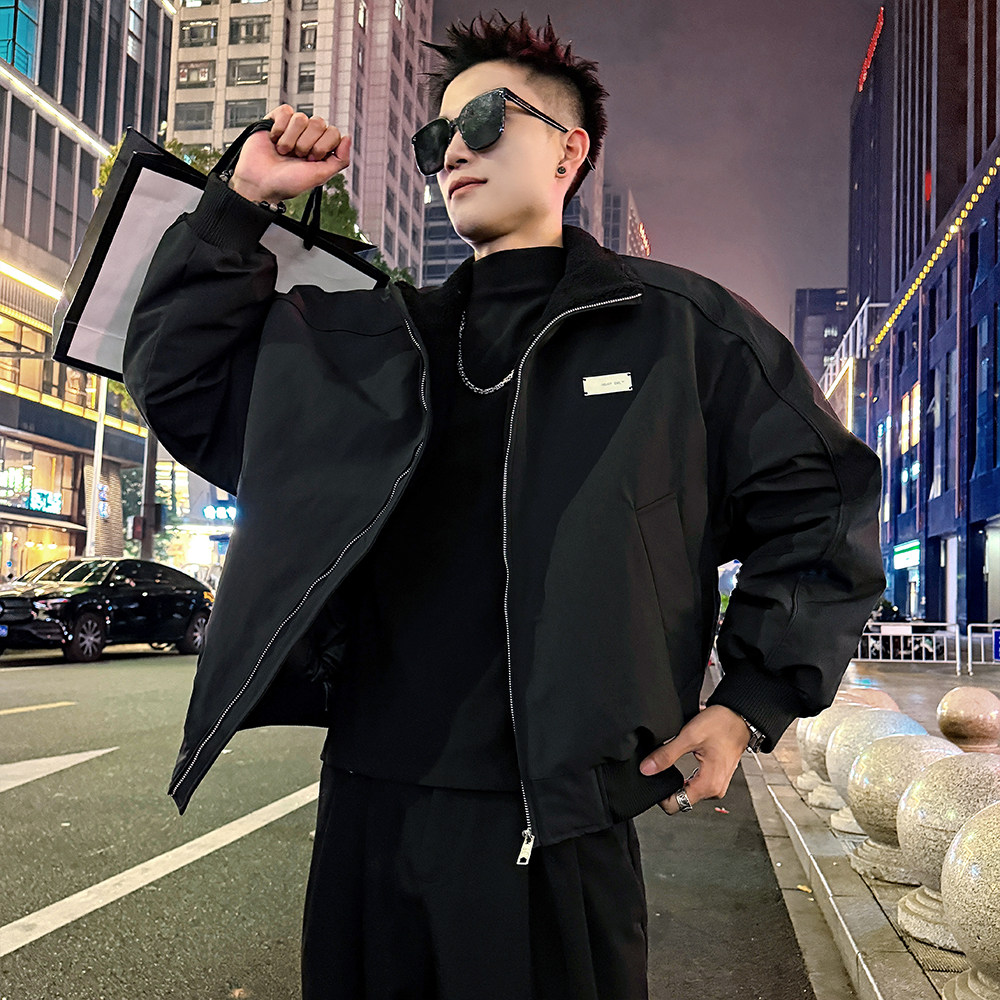 A200/P148控198短毛座山雕帅气毛领棉衣外套上衣男1,男装棉衣,电商A256